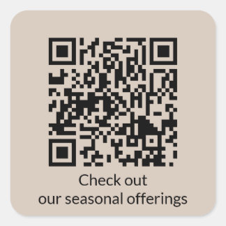 Adesivo Quadrado Código QR Personalizado Gerar Vinheta Quadrada de