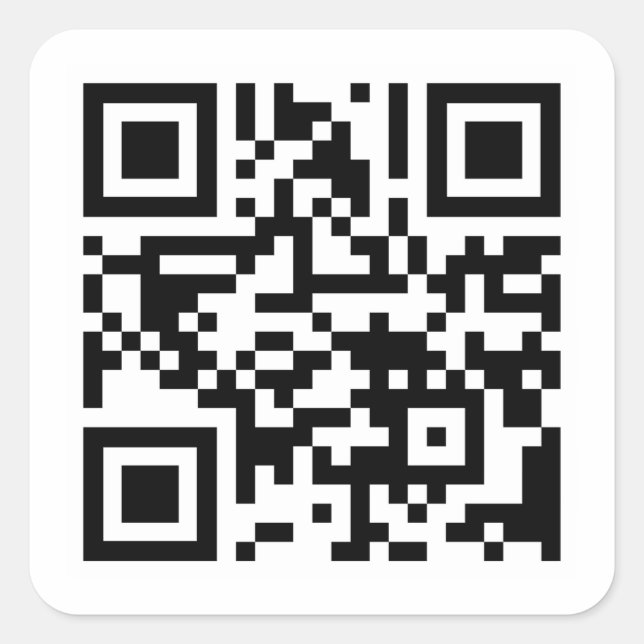 Adesivo Quadrado Código QR TVUUC para o site (Frente)