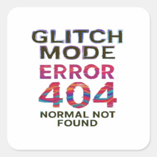 Adesivo Quadrado Código quebrado