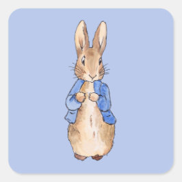 Adesivo Quadrado Coelho clássico Bunny jaqueta azul