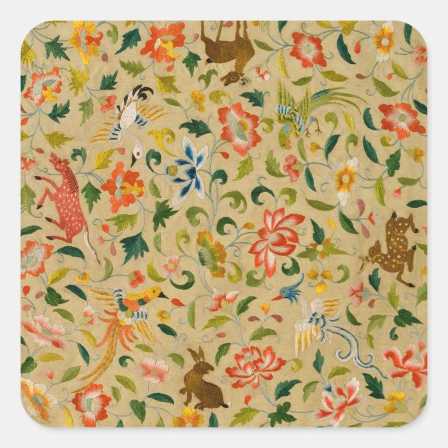 Adesivo Quadrado Coelho-veado-de-bico-do-cavalo (Frente)