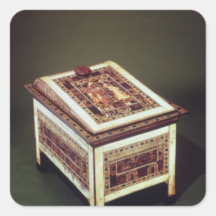 Adesivo Quadrado Cofre, do túmulo de Tutankhamun