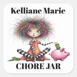 Adesivo Quadrado Cofrinho