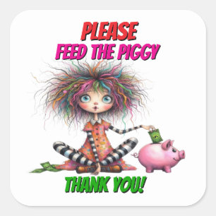 Adesivo Quadrado Cofrinho