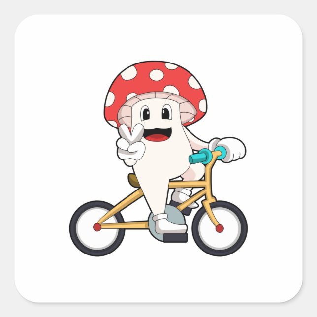 Adesivo Quadrado Cogumelos com Bicicleta.PNG (Frente)