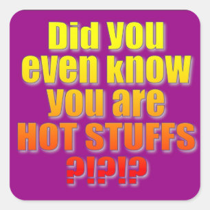 Adesivo Quadrado Coisas Quentes Decalam!