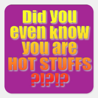 Adesivo Quadrado Coisas Quentes Decalam!