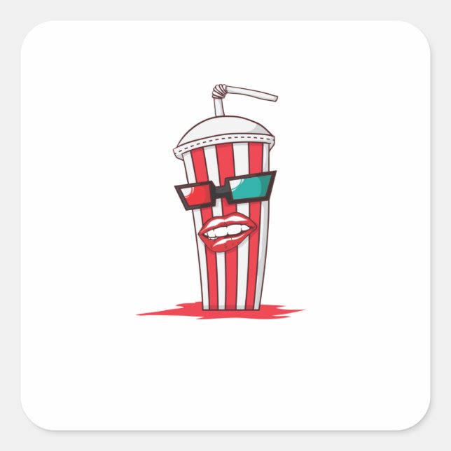 Adesivo Quadrado Cola mit Sonnenbrille  im Partnerlook (Frente)