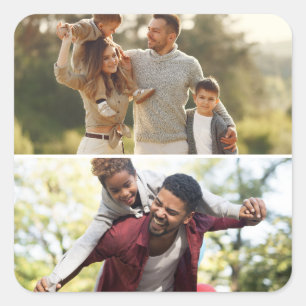 Adesivo Quadrado Colagem de Fotografias do Design 2