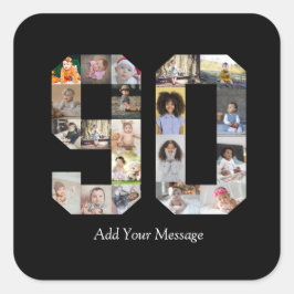 Adesivo Quadrado Colagem de Fotos 90