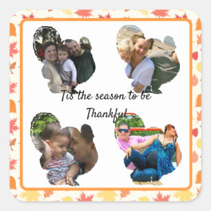 Adesivo Quadrado Colagem personalizada de fotos de turquia de ação