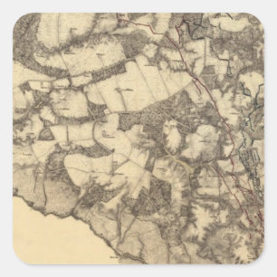 Adesivo Quadrado Cold Harbor, Virgínia