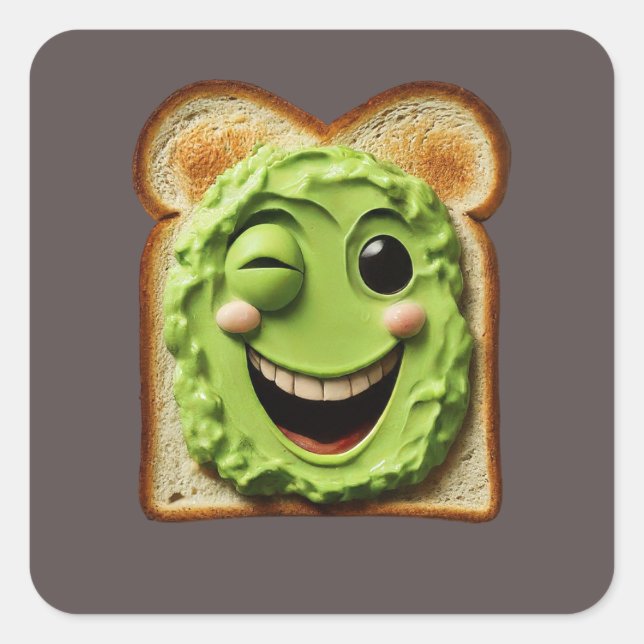 Adesivo Quadrado Coleção Animada do Breakfast Sticker (Frente)