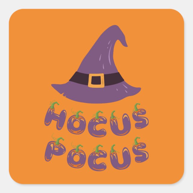 Adesivo Quadrado Coleção de Festas de Halloween! (Frente)