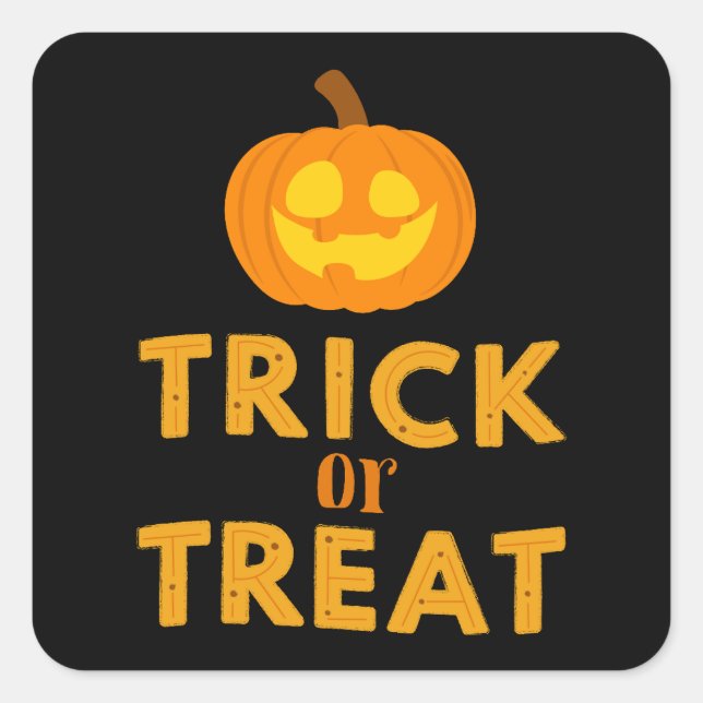 Adesivo Quadrado Coleção de Festas de Halloween! (Frente)