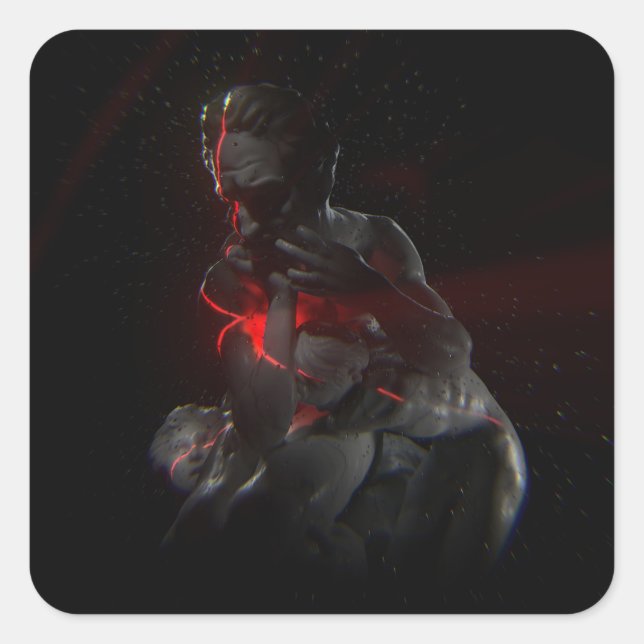 Adesivo Quadrado Coleção de loucos e divinos (Frente)