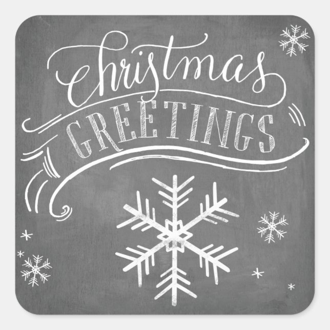 Adesivo Quadrado Coleção de Saudações do Quadro de Referência (Frente)