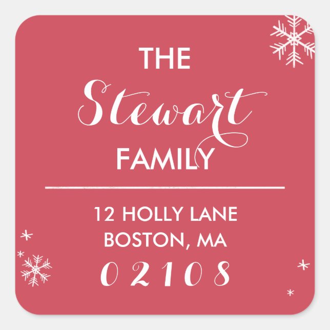 Adesivo Quadrado Coleção de Saudações do Quadro de Referência (Frente)