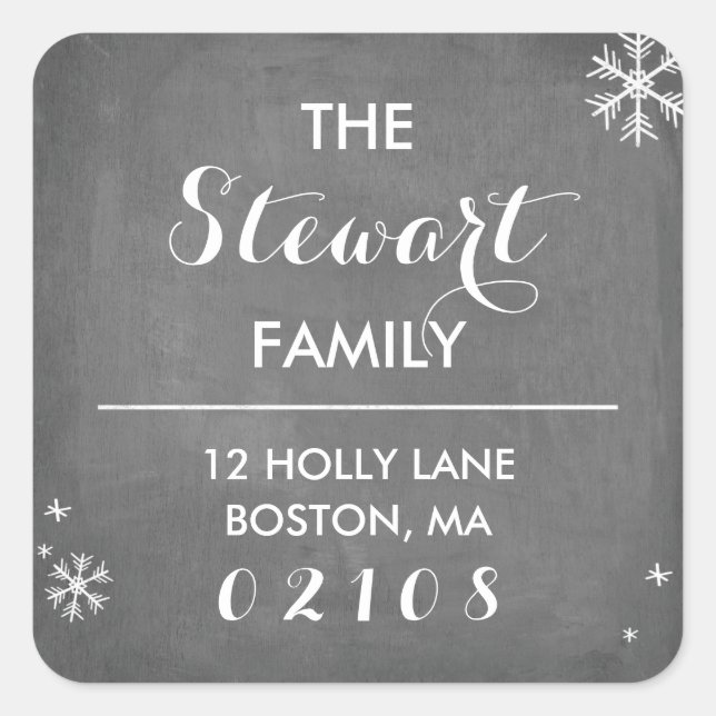 Adesivo Quadrado Coleção de Saudações do Quadro de Referência (Frente)