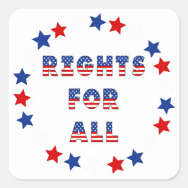 Adesivo Quadrado Coleção do Partido das Eleições dos EUA!