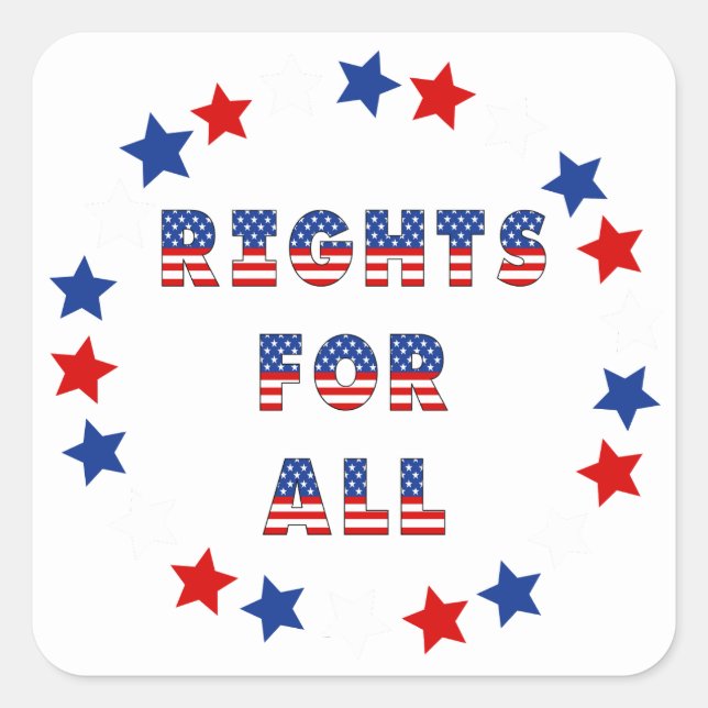 Adesivo Quadrado Coleção do Partido das Eleições dos EUA! (Frente)