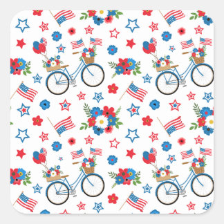 Adesivo Quadrado Coleção do Partido das Eleições dos EUA!