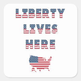Adesivo Quadrado Coleção do Partido das Eleições dos EUA!