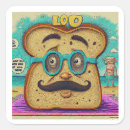 Adesivo Quadrado Coleção Hilariar Sticker "Pai Piada Champion"