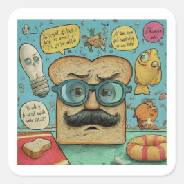 Adesivo Quadrado Coleção Hilariar Sticker "Pai Piada Champion"