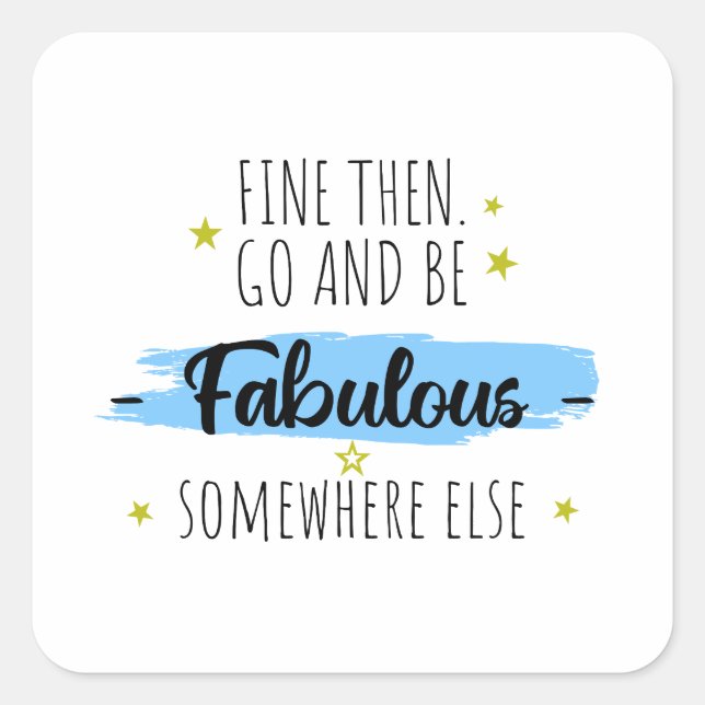 Adesivo Quadrado Colega Saindo, Saindo Farewell Gift (Frente)