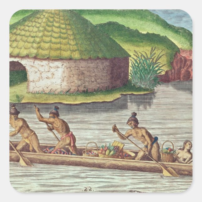 Adesivo Quadrado Coleta de Culturas para o Armazém Comunal (Frente)