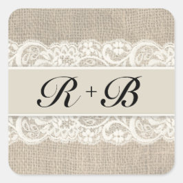 Adesivo Quadrado Coletor Russo de Olho e Burlap