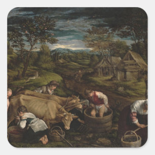 Adesivo Quadrado Colheita, 1576