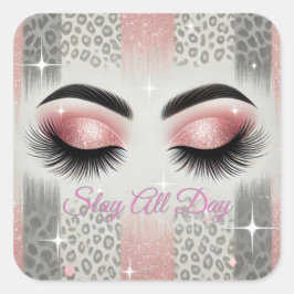 Adesivo Quadrado Colírio Rosa