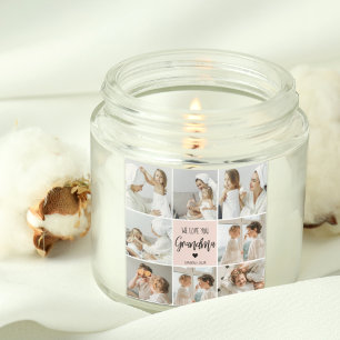 Adesivo Quadrado Collage Photo Pink Nós Te Amo Avó Melhor Presente