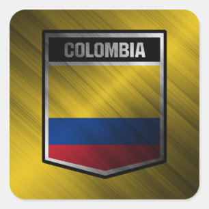Adesivo Quadrado Colômbia