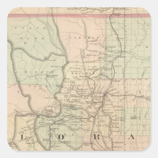 Adesivo Quadrado Colorado (Frente)