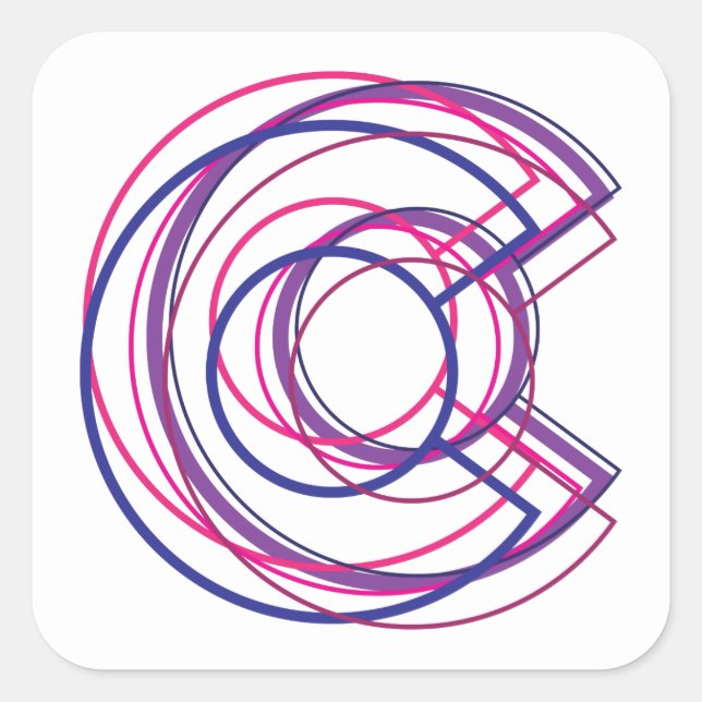 Adesivo Quadrado colorado biC (Frente)