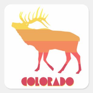 Adesivo Quadrado Colorado Elk
