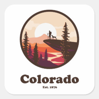 Adesivo Quadrado Colorado Fundado em 1876