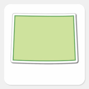 Adesivo Quadrado Colorado Outline Sticker