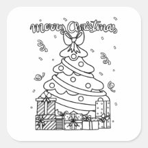 Colore seu próprio trabalho de Natal na árvore de 