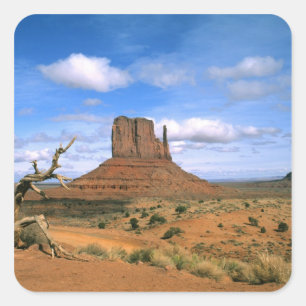 Adesivo Quadrado Colorida Monument Valley Mittens em Utah EUA