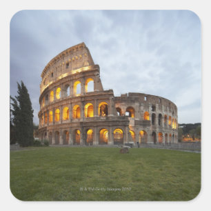 Adesivo Quadrado Colosseum em Roma, Italia