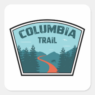 Adesivo Quadrado Columbia Trail New Jersey
