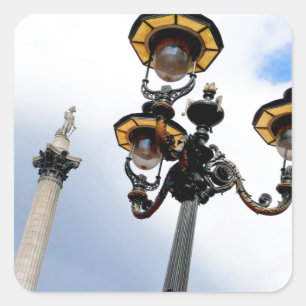 Adesivo Quadrado Coluna de Nelson, Londres