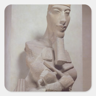 Adesivo Quadrado Coluna de Osirid de Akhenaten (1365-1349 BC) do