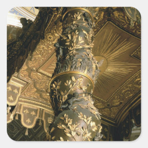 Adesivo Quadrado Coluna do açúcar de cevada do Baldacchino