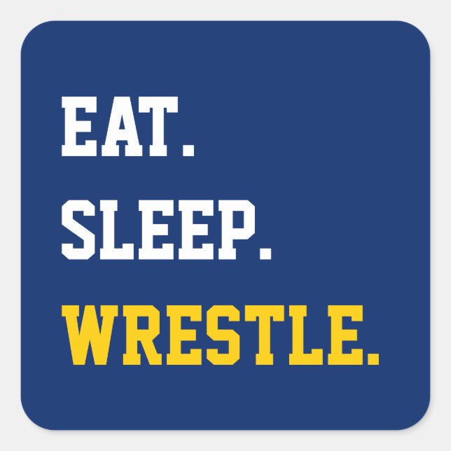 Adesivo Quadrado Coma o descanso do sono (Frente)