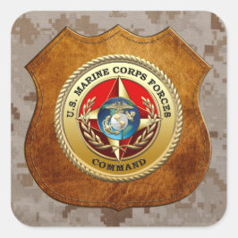 Adesivo Quadrado Comando das Forças Armadas dos EUA (MARFORCOM) [3D